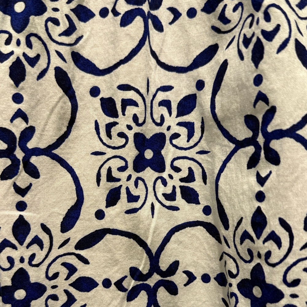 Elegant Blue and White JCrew Patterned Dress - Picture 2 of 5